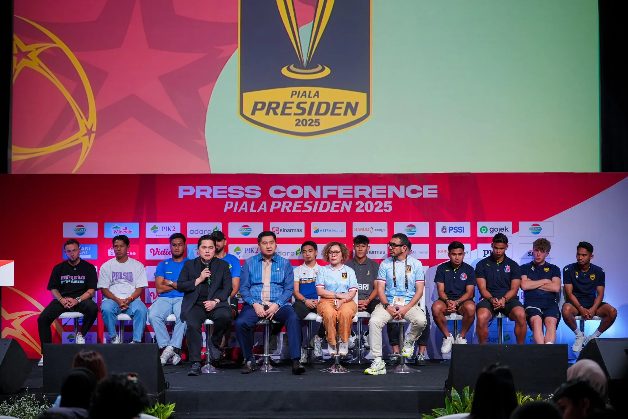 Konferensi pers Piala Presiden 2025 di SCTV Tower ©Sportrik Media